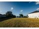 Expansive backyard featuring manicured lawn and tranquil water view, ideal for outdoor enjoyment and relaxation at 13910 Dove Wing Ct, Orlando, FL 32828