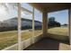 Relaxing screened patio with a view of community lawn at 13910 Dove Wing Ct, Orlando, FL 32828
