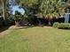 Large backyard with an expansive lawn and mature trees, perfect for outdoor activities at 2341 Devon Ct, Winter Park, FL 32789