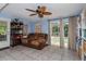 Cozy bonus room with comfortable seating and direct access to a refreshing outdoor pool at 1533 Findlay St, Deltona, FL 32725