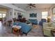 Relaxing living room with comfortable seating, hardwood floors, and large windows at 315 Aldridge Ln, Davenport, FL 33897
