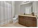 Clean bathroom with double vanity and granite countertops at 1460 3Rd Ave, Deland, FL 32724