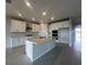 Bright, open kitchen with white cabinets, stainless steel appliances, and an island at 5385 Park Guell St, St Cloud, FL 34771