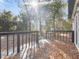 Relaxing deck overlooking backyard with autumn leaves at 101 S Glenwood Ave, Orlando, FL 32803