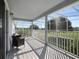 Screened patio with golf course views at 9918 Turtle Bay Ct, Orlando, FL 32832