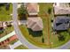 Aerial view showing house location and surrounding neighborhood at 51 Andora Ct, Kissimmee, FL 34758