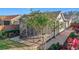 View of the screened patio with brick pathway and landscaping at 349 Alcove Dr, Groveland, FL 34736