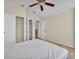 Bright bedroom with a ceiling fan, and a closet, providing ample space at 2847 Metro Sevilla Dr # 105, Orlando, FL 32835