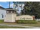 A welcoming Lake Burden community sign provides a sense of arrival at 7508 Lake Albert Dr, Windermere, FL 34786