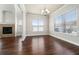 The dining room offers hardwood flooring, natural lighting and neutral walls at 7508 Lake Albert Dr, Windermere, FL 34786