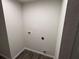 Empty laundry room space with electrical and plumbing hookups at 9650 Nw Gainesville Rd, Ocala, FL 34475