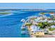 Aerial view of waterfront community at 110 Surf St, New Smyrna Beach, FL 32169