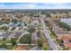 Aerial view of a residential area, showcasing homes and landscape at 6621 Bouganvillea Crescent Dr, Orlando, FL 32809