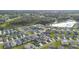 This aerial shot captures the home's location in the neighborhood at 4694 Monica St, The Villages, FL 32163