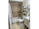 Cozy bathroom with tiled shower over tub, and modern vanity at 606 Northlake Dr # 606, Sanford, FL 32773