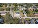 Aerial view of a residential neighborhood featuring charming houses, green lawns, and tree-lined streets, creating a peaceful environment at 205 E 17Th St, Apopka, FL 32703