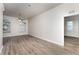 Living area with ceiling fan and vinyl flooring at 541 Willet Cir, Auburndale, FL 33823