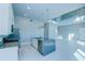 Sleek, modern kitchen featuring a large island, stainless steel appliances, and ample counter space at 7760 Sandy Ridge Dr # 222, Kissimmee, FL 34747