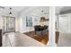 Elegant dining room with hardwood floors and a large dining table at 698 Mt Pleasant Dr, Ocoee, FL 34761
