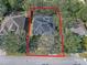 Aerial view of house, pool, and solar panels at 3954 Old Dunn Rd, Apopka, FL 32712