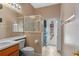 Bathroom with shower, toilet and vanity at 3954 Old Dunn Rd, Apopka, FL 32712