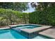Relaxing spa with tile accents and lush landscaping for ultimate privacy and a serene outdoor experience at 471 Lasso Dr, Kissimmee, FL 34747