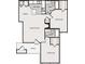 Two-bedroom, two-bath floor plan with living room and porch at 375 Lake Ontario Ct # 102, Altamonte Springs, FL 32701