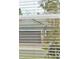 Window view through blinds of house exterior, trees and partial garage at 2982 Arranmore Dr, Ormond Beach, FL 32174