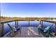 Inviting view from the dock with comfortable seating, providing a serene and relaxing waterfront experience at 1043 Lemon Bluff Rd, Osteen, FL 32764