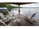Lakeside dock with chairs, perfect for enjoying peaceful water views and relaxing by the water's edge at 786 Antonette Ave, Winter Park, FL 32789