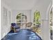 Bright sunroom with arched windows offering ample sunlight and cozy seating arrangements at 786 Antonette Ave, Winter Park, FL 32789