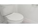 Close-up of a standard white toilet at 16332 Happy Eagle Dr, Clermont, FL 34714