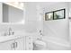 Clean bathroom featuring a bathtub, shower, and updated vanity at 2223 Stonington Ave # 2223, Orlando, FL 32817