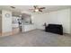 Living room with ceiling fan and couch at 4970 Turnbull Dr, Orlando, FL 32812