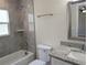 Clean bathroom, granite vanity, and tile shower/tub at 6929 Central Ave, Mulberry, FL 33860