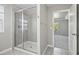 Glass shower with modern tile work at 3207 Stratton Cir, Kissimmee, FL 34744