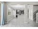 Modern kitchen with dark cabinets, stainless steel appliances, and a bar area at 3207 Stratton Cir, Kissimmee, FL 34744
