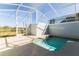 Screened-in pool featuring a small pool with a view of the greenery outside, creating a refreshing oasis at 8943 Cabot Cliffs Dr, Davenport, FL 33896