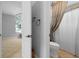Simple bathroom with a toilet and shower stall at 2115 Lake Crescent Ct, Windermere, FL 34786