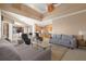 Spacious living room features a high ceiling, hardwood floors, and plenty of natural light at 2115 Lake Crescent Ct, Windermere, FL 34786