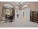 Spacious office with plenty of natural light and views of backyard at 2115 Lake Crescent Ct, Windermere, FL 34786