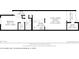 Detailed floorplan of the home including the bedroom, bathroom, kitchen, living room, laundry, and approximate square footage at 510 Cranes Way # 306, Altamonte Springs, FL 32701