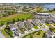 Beautiful aerial view of a single Gathering home in a lush community near a tranquil lake at 15542 Sunquat Dr, Winter Garden, FL 34787