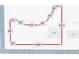 Plat map shows property lines and boundaries in red at 849 Orange Oak Dr, Orange City, FL 32763