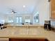 This kitchen features a breakfast bar that opens to the living area at 7405 Excitement Dr, Kissimmee, FL 34747