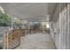 Covered back porch with wooden lattice at 3260 Se 32Nd Ct, Ocala, FL 34471