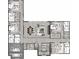Second-story floor plan with 3 bedrooms, a theater, and open living area at 9105 Sheen Sound St, Orlando, FL 32836