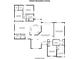 Detailed floor plan of the home showing layout of bedrooms, bathrooms, kitchen, and living spaces at 10121 Brandon Cir, Orlando, FL 32836