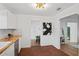 Modern kitchen with white cabinets and butcher block counters at 400 Raehn St, Orlando, FL 32806