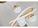 Modern gold and crystal light fixture at 400 Raehn St, Orlando, FL 32806